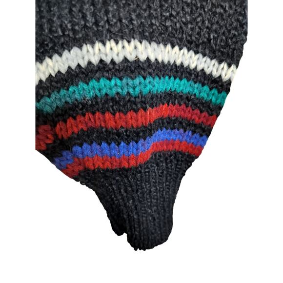 M773)Vtg 90s Expressions International Colorful Knit Pullover Granpa Sweater XL - Picture 5 of 8